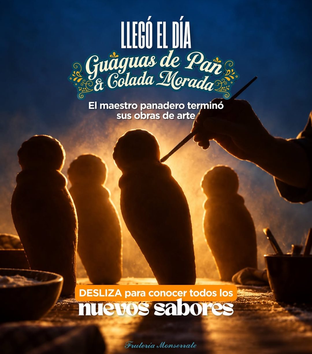 Comenta cuál vas a probar primero. 👀🧡Ya llegaron las guaguas de pan y la colada morada a Frute